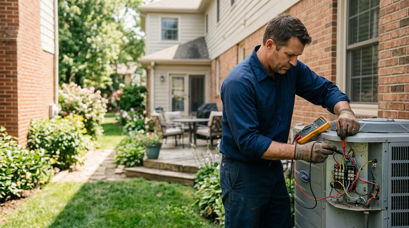 HVAC technician working near Vanderbilt, PA
